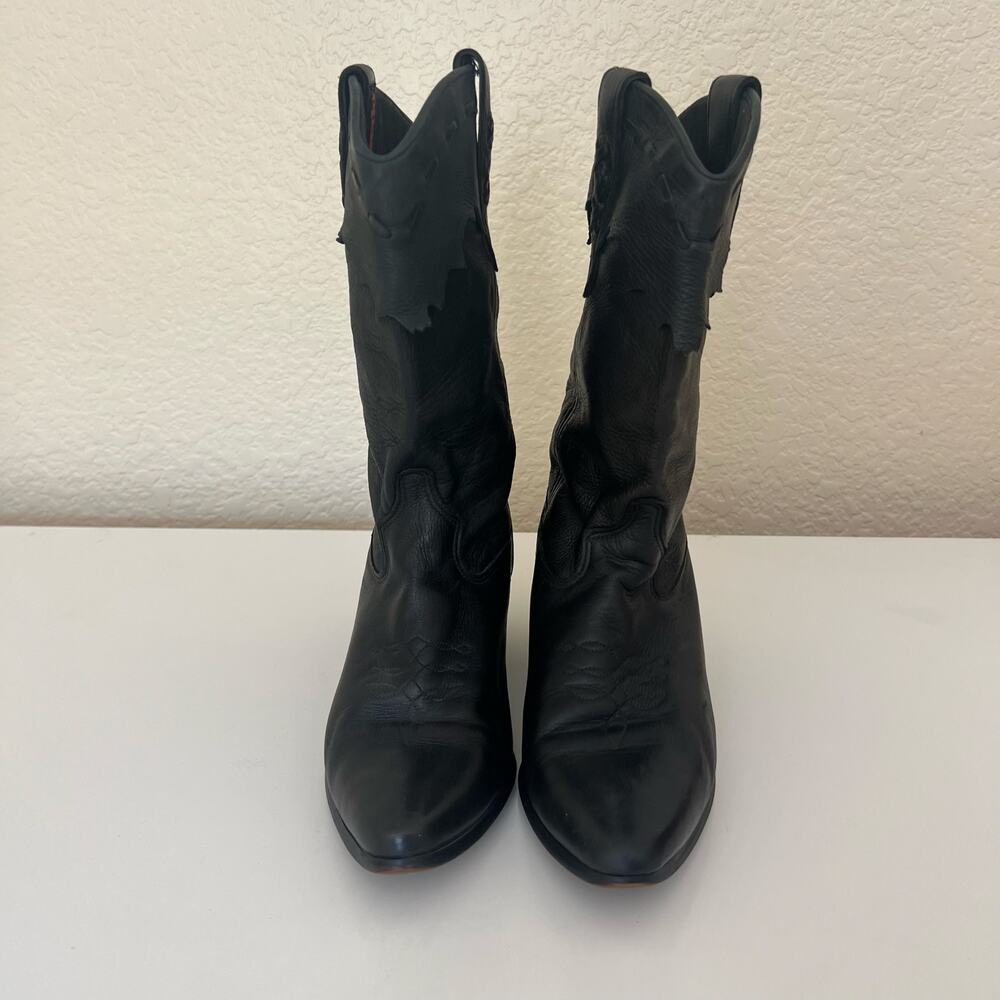 Laredo Black Western Heeled Boots - Picture 3 of 11